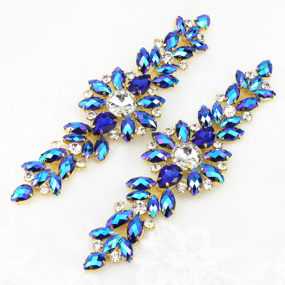 Sew On Rhinestone - 18,2x5,5 cm AB coser en diamantes