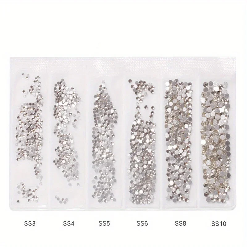 Hotfix Rhinestone Sheet - SWAGPICK-SS3-10 de Cristal AB blanco mixto,