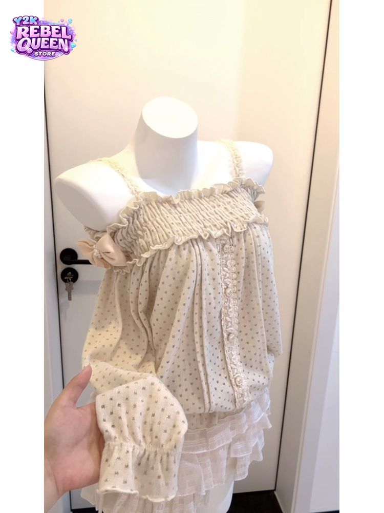 Elastic Lace Trim - Conjunto de Falda Mini Vintage Japonés