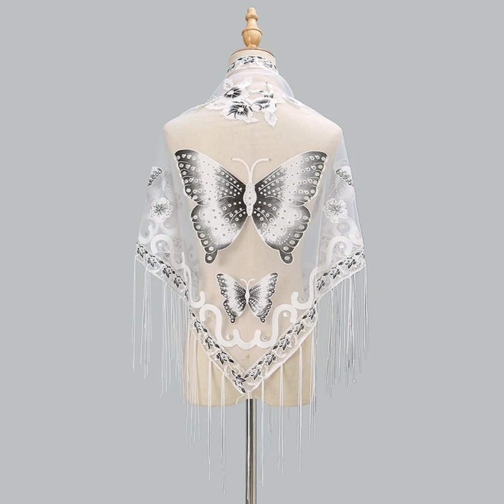 Bufanda de lujo con encaje flo - Tassel Fringe Trim reseña y precio