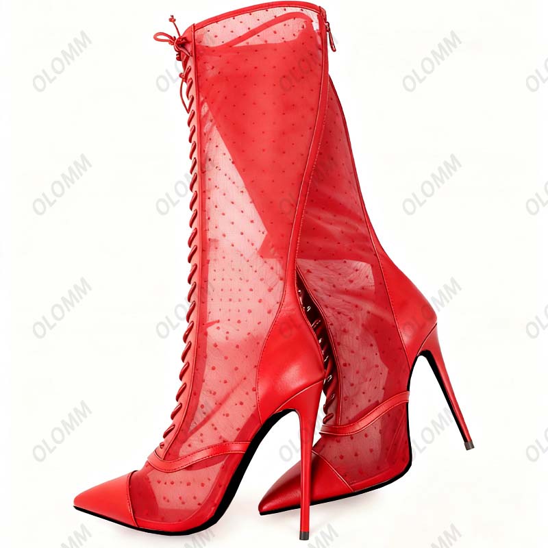 Olomm Artisan Made Botas de ma - Guipure Lace Panel reseña y precio