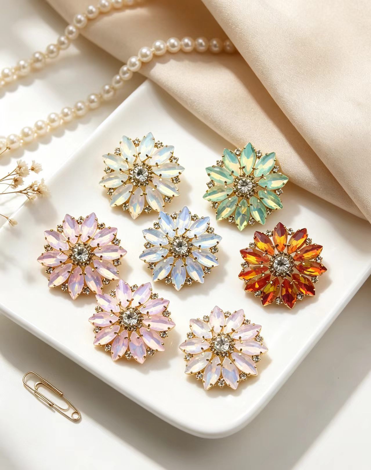 Botones de resina con cristale - Sew On Rhinestone reseña y precio