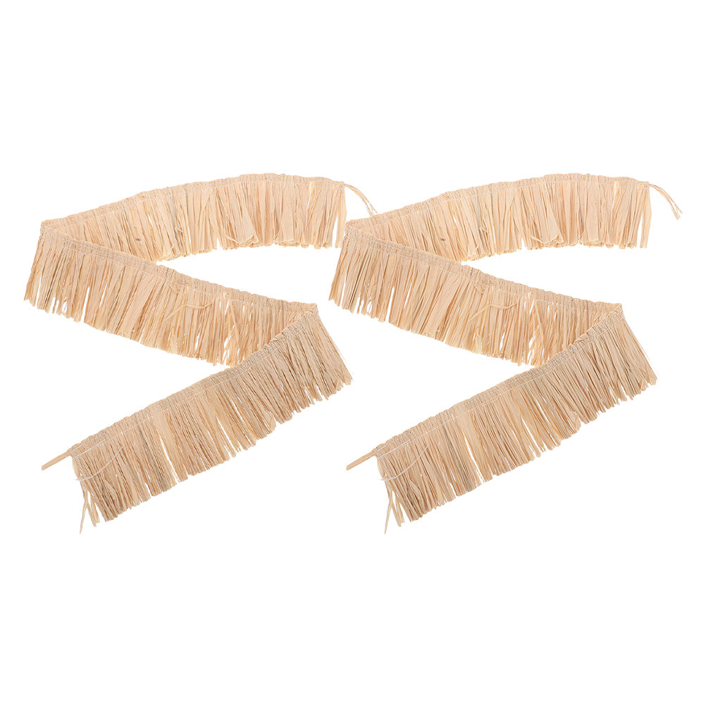 2 Piezas de Flecos de Rafia, B - Tassel Fringe Trim reseña y precio
