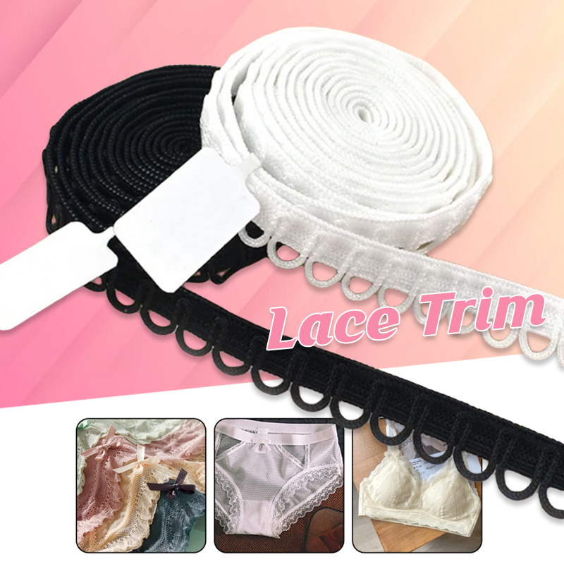 Cinta elástica de nailon con e - Lace Ribbon Trim reseña y precio