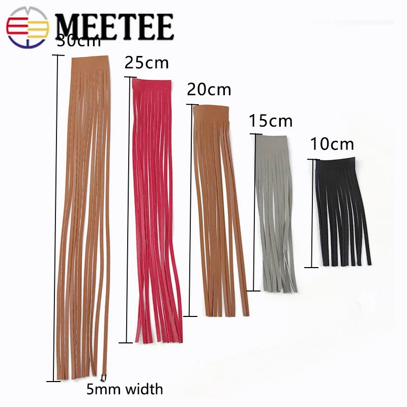 1 metro Meetee 10-30cmX5mm PU  - Fringe Ribbon Sewing reseña y precio
