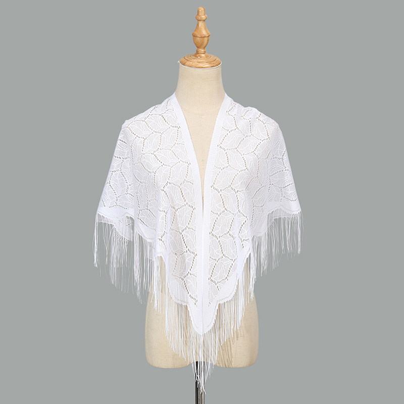 Bufanda Triangular con borlas  - Tassel Fringe Trim reseña y precio