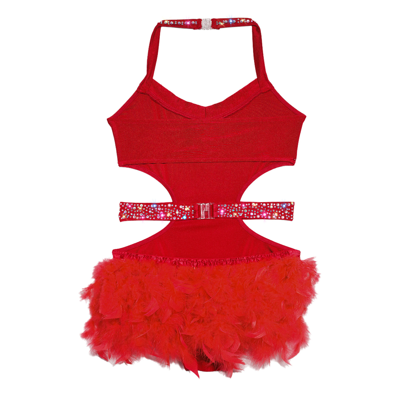 Traje de baile de Jazz latino  - Rhinestone Banding Trim reseña y precio