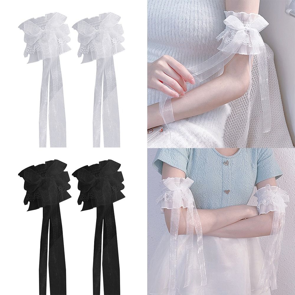 Calentadores de brazo con lazo - Lace Ribbon Trim reseña y precio
