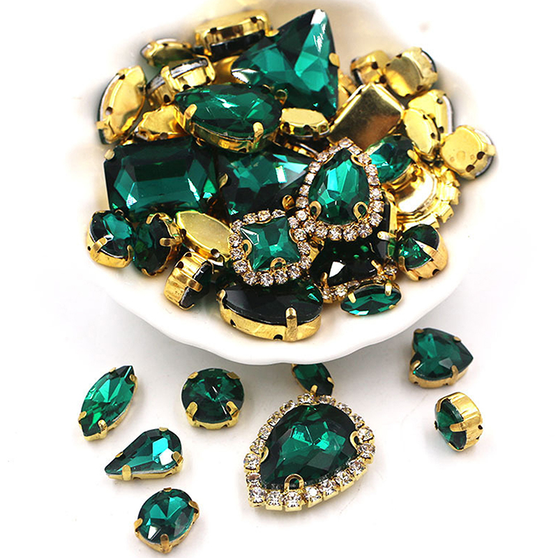 50 piezas de diamantes de imit - Sew On Rhinestone reseña y precio