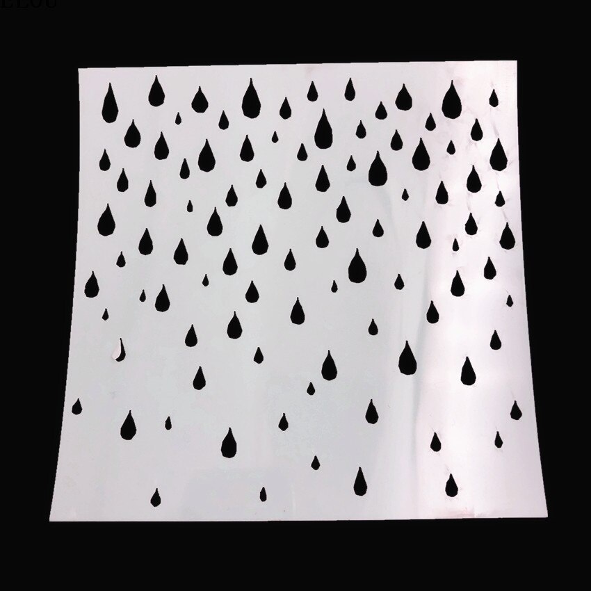 15*15 gotas de lluvia plantill - Embellishments For Scrapbooking reseña y precio