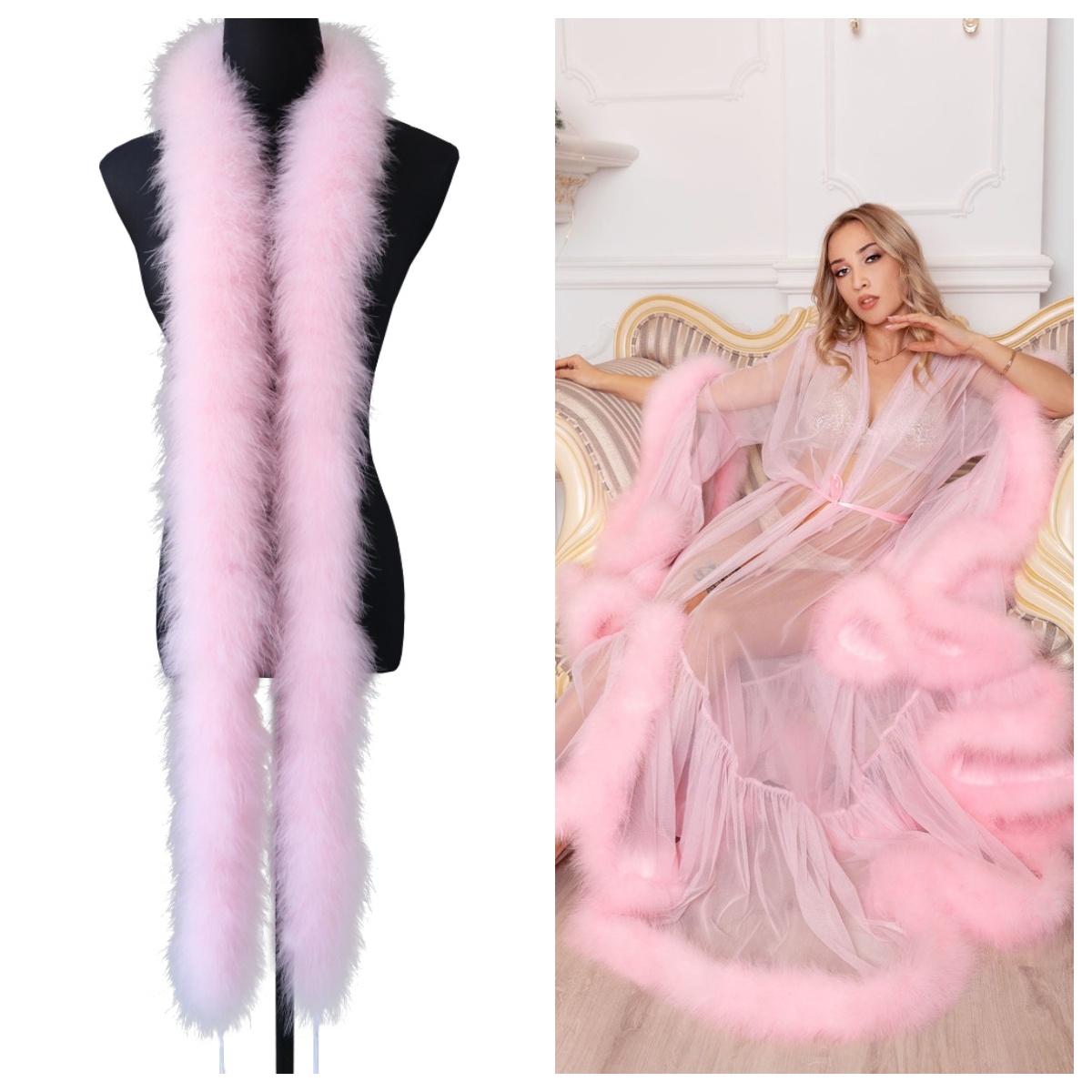 Adorno de Plumas de Marabú Nat - Feather Trim Marabou reseña y precio