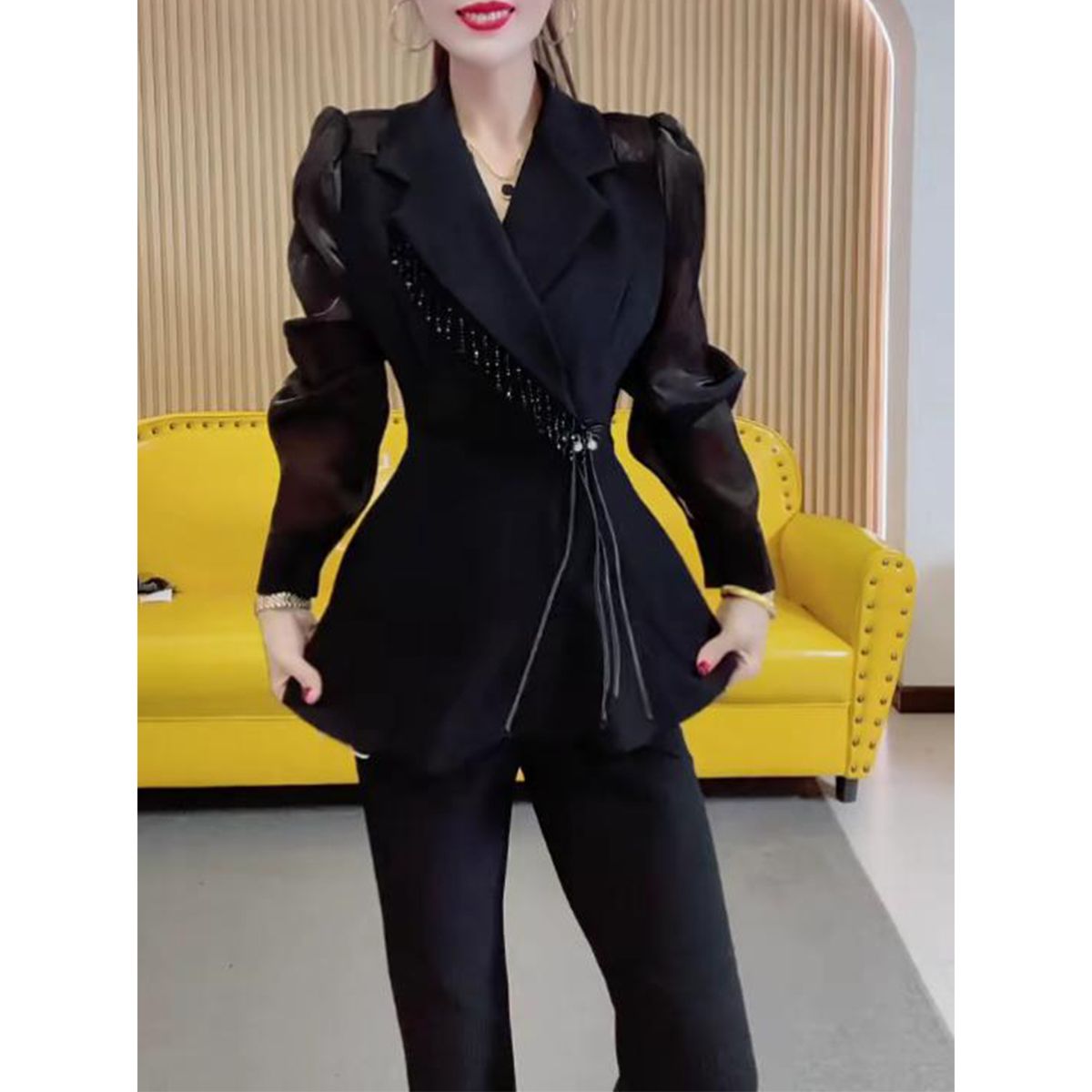 Primavera 2025 nueva moda traj - Tassel Fringe Trim reseña y precio